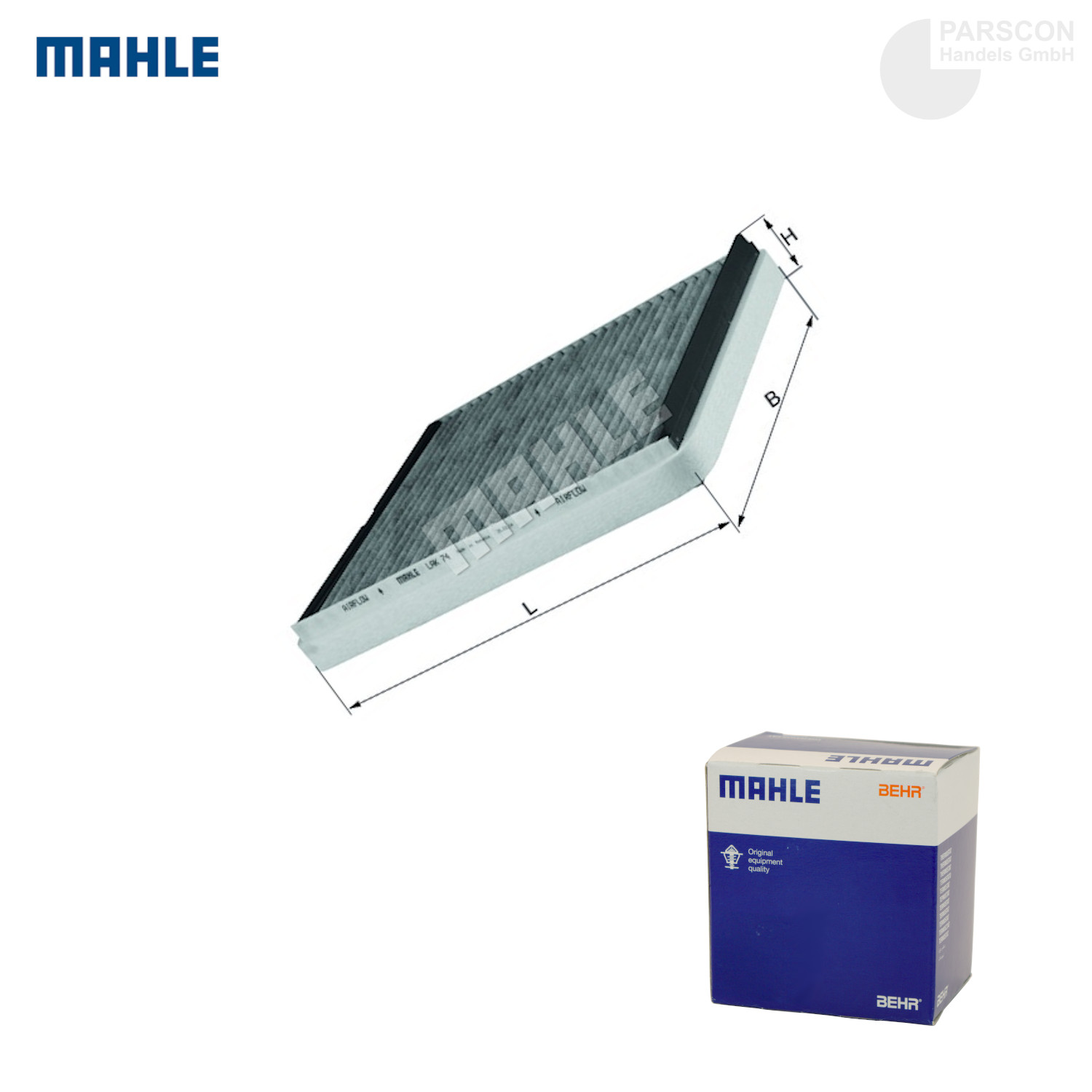 MAHLE KNECHT Luftfilter LX 1926 Innenraumfilter LAK 74 Ölfilter OX 437D